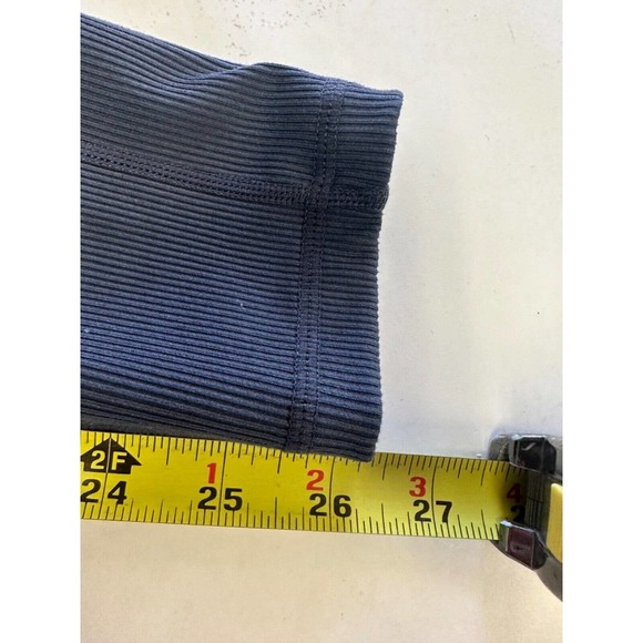 Lukka Lux Leggings Womens size S Small Blue Ribbed With Side Pockets Stretch A39 - Picture 7 of 7
